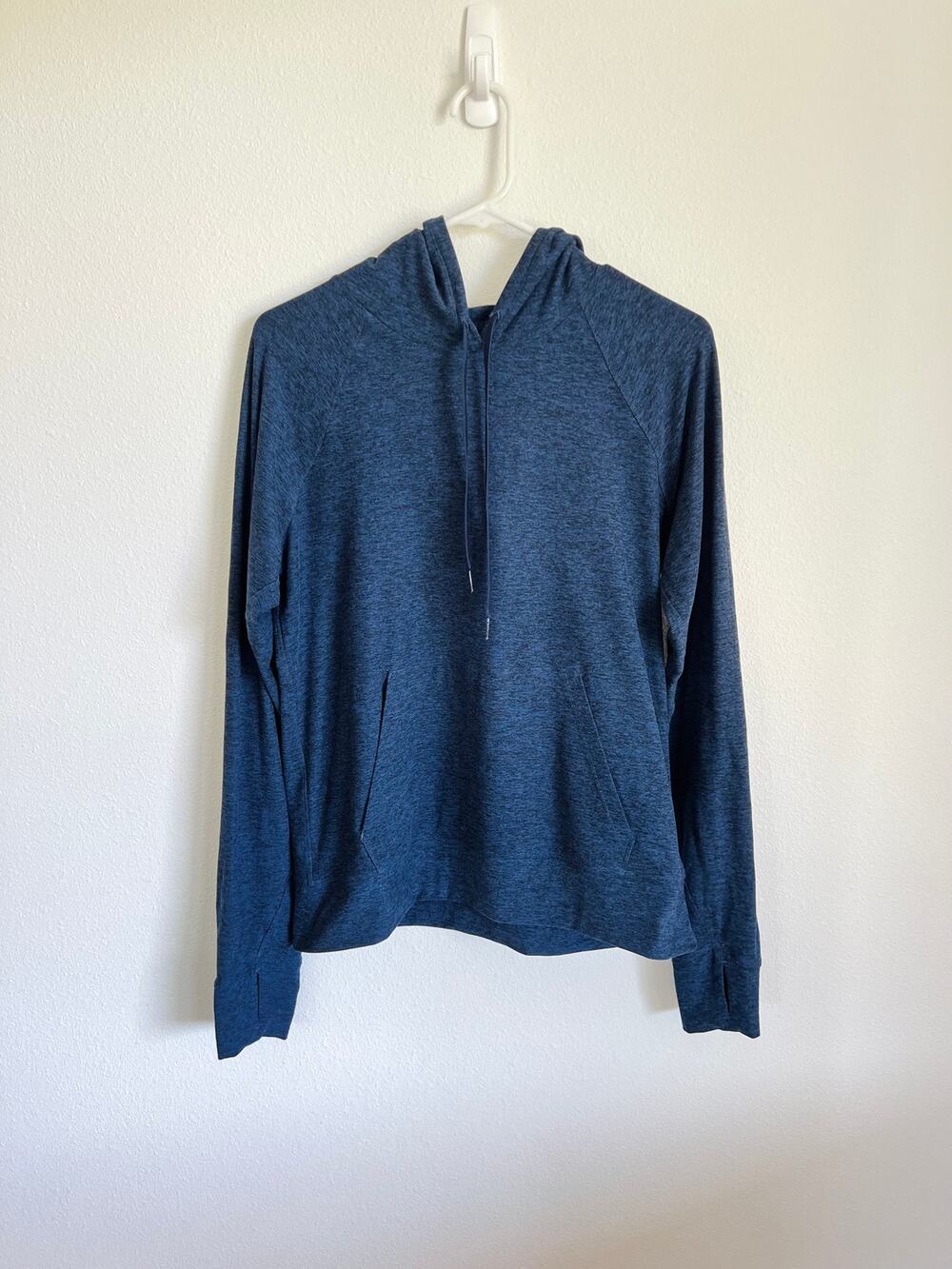 Outdoor Voices Cloudknit Heathered Blue Hoodie Women's Size Large